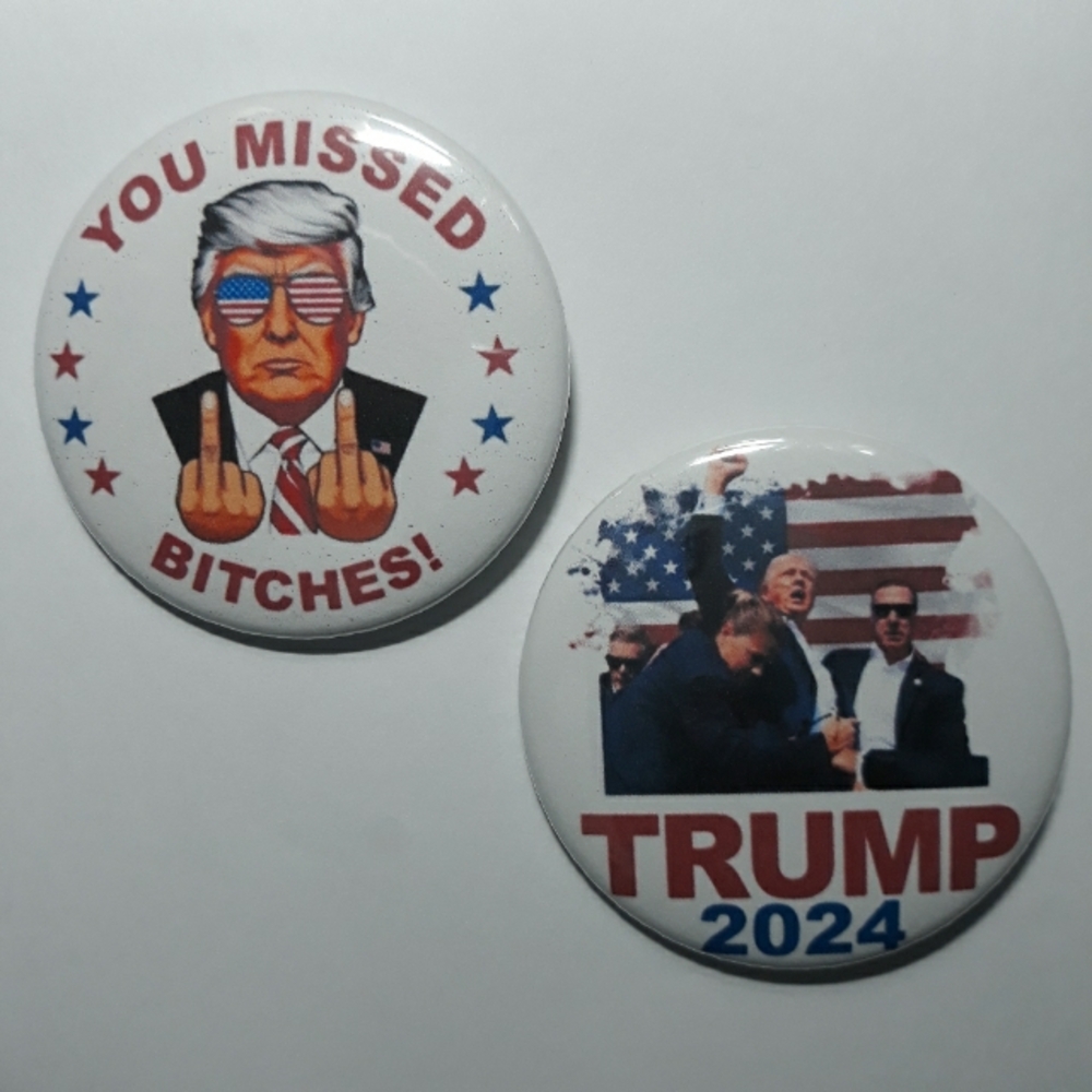 {New} Trump You Missed Pinback Button Set